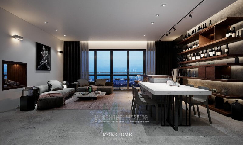 Thiết kế nội thất chung cư Vinhomes Sky Lake hiện đại Mẫu nội thất chung cư