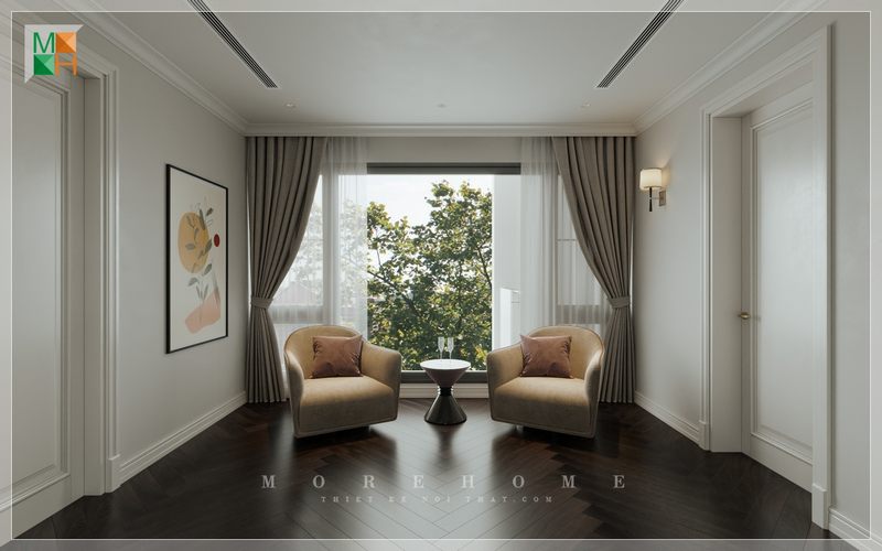 Sofa đơn bọc nệm màu nâu hiện đại sử dụng thoải mái tiện nghi