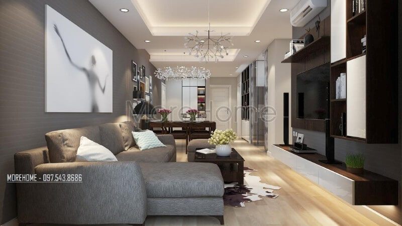 Sang trọng và tiện nghi với mẫu kệ ti vi treo tường