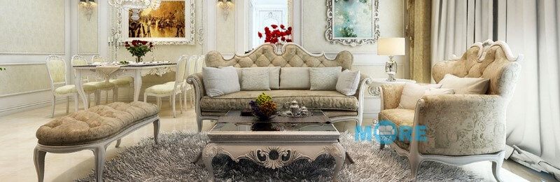 Ghế sofa MS-032 cổ điển có khung gỗ tự nhiên, bọc nỉ hoa văn cao cấp, mang lại sự sang trọng và quý phái, phù hợp cho các căn hộ chung cư, biệt thự, nhà phố.