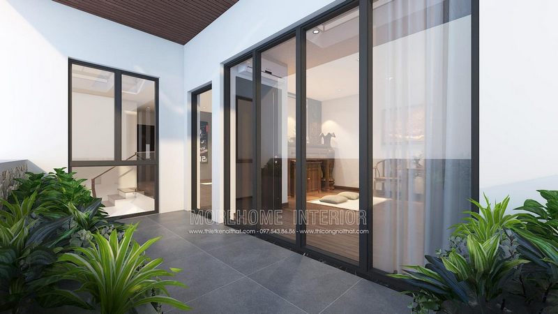 Trồng thêm những tiểu cây cảnh, chậu cây mang tới một không gian sống xanh bầu không khí trong lành
