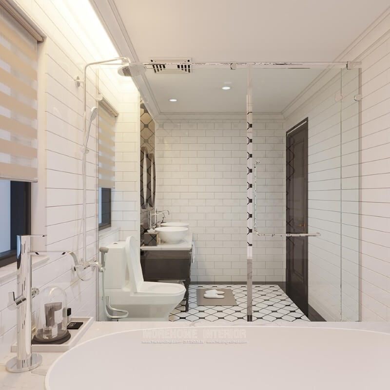 Đá ốp phòng tắm vân mây được thiết kế với kiểu dáng đẹp cao cấp.